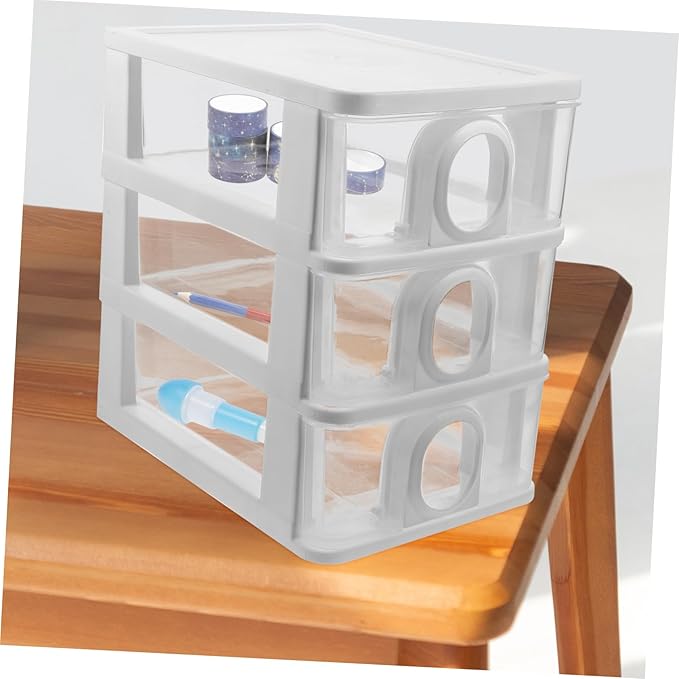 DECHOUS Drawer Type Desk Organizer Storage Box for Office Multi-Functional Desktop Storage Drawers for Stationery and Supplies