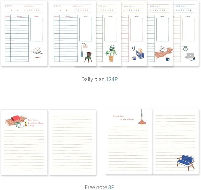 Monolike Ordinary days 4 Month Study Planner, Blanket - Academic Planner, Weekly & Monthly Planner, Study plan