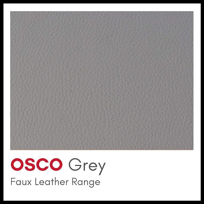 Osco Grey Faux Leather Pen Pot, Desk Tidy Pencil Holder, Office Organiser, Makeup Brush Holder, Stationery Storage, Cosmetics Display, Home Office Accessories, Compact Desk Organiser