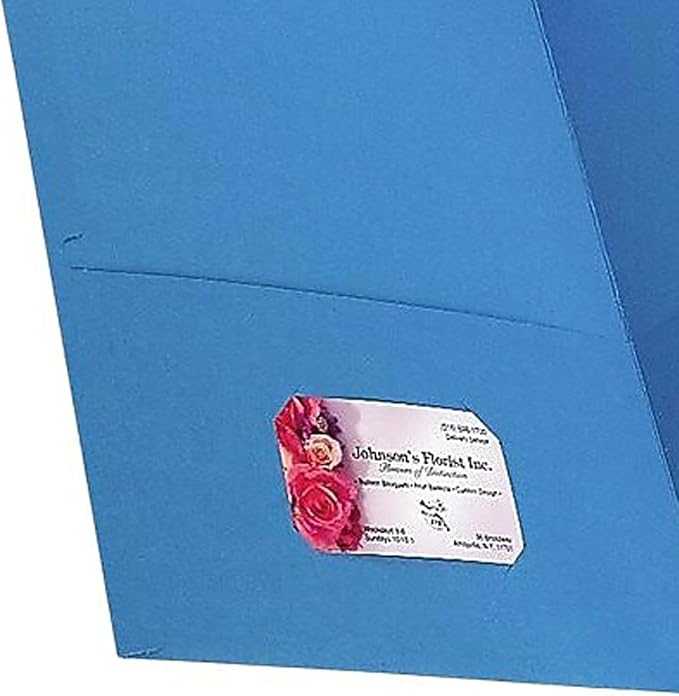 Staples 2-Pocket Paper Folder, Light Blue – Letter Size School & Office Folders, 10-Pack