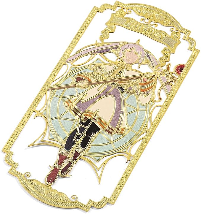 Anime Frieren: Beyond Journey's End Bookmark Stainless Steel Manga Fans Cartoon Fashion Student Scholar Learning Gift (Frieren)