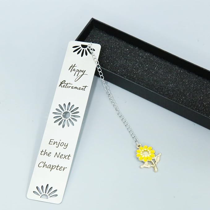 Happy Retirement Gifts for Women Men, Metal Bookmarks Personalized Gifts for Women, Personalized Bookmark Coworker Retirement Bookmark for Leaving Retired Teacher Nurse Coworker Librarian Leader