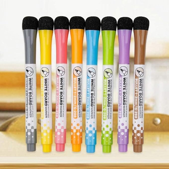 3 Pcs Yellow Magnetic Whiteboard Pen Writing Drawing Erasable Board Marker Office Supplies Erasable Whiteboard Pen Dry Erase and Wet Erase Markers and Highlighters Writing and Correction Supplies