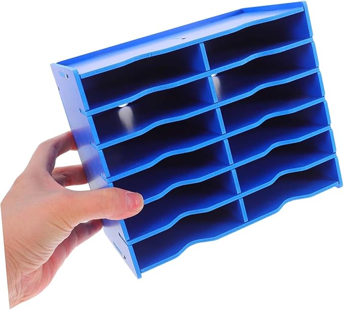 Multi Device Storage Box Stylish Cell Phone Holder for Classroom Meeting Room Easy Assembly Office Organizer with Compartments Space Saving Design for Efficient Workspace