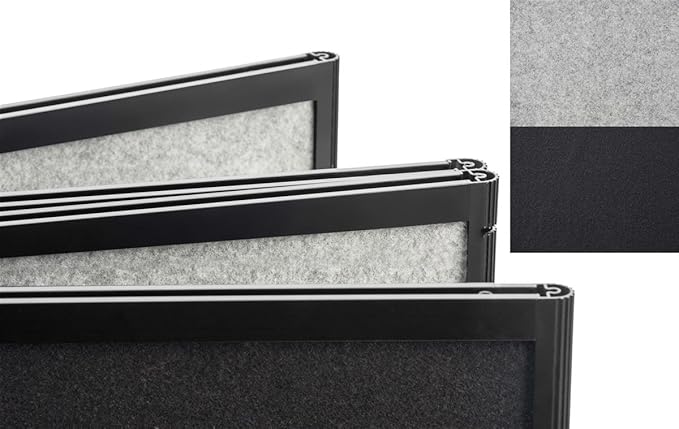 Trade Show Presentation Board, 4 Panels Fit 8-Foot Table, Double Sided, Choose with or Without Lights