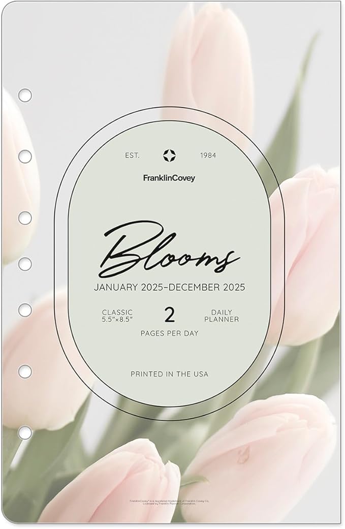 FranklinCovey - Blooms Planner Refill | Two Pages Per Day Ring-Bound (Classic, Jan 2026 - Dec 2026)