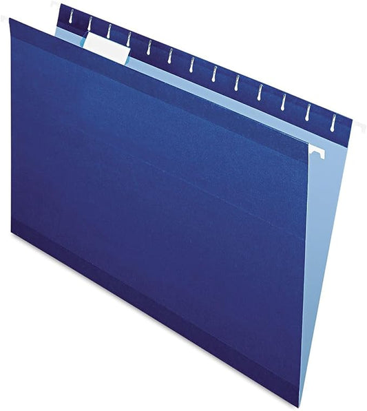 Pendaflex Recycled Hanging Folders Navy, Legal