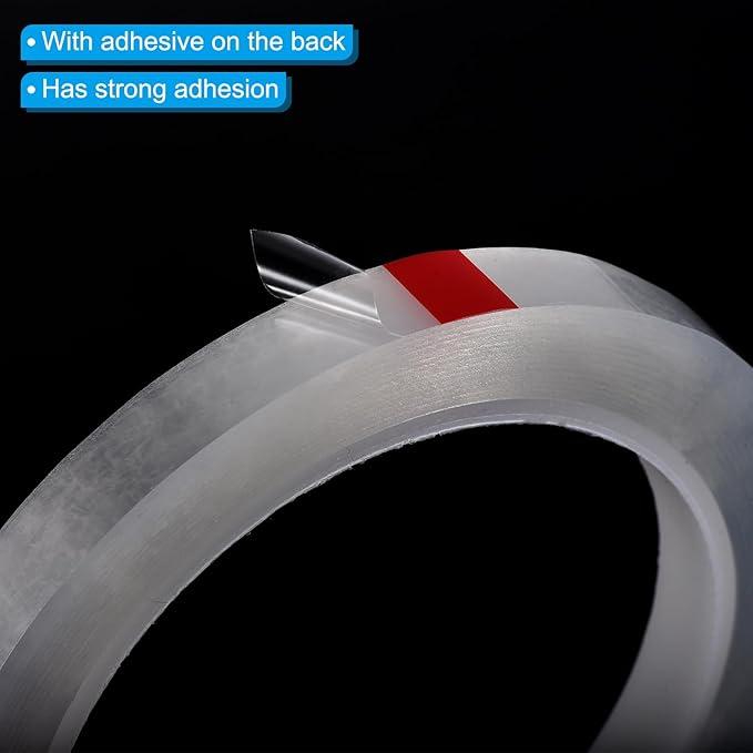 PATIKIL 1/4" Whiteboard Tape, 6 Pack Thin Dry Erase Tape for Graphic Chart Marking DIY Art, Transparent