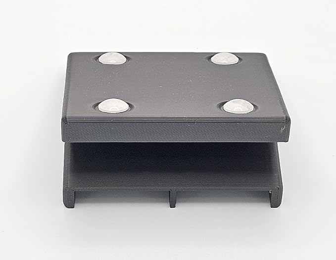 Remote Holder Organizer Pedestal Caddy compatible with Lutron Pico Remotes, Anti-Slip Feet, Holds 2 Remotes, Black, Indoor Use Only