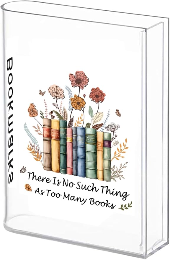 Book Shaped Bookmark Holder, Reading Accessories Gift for Books Lovers, Women, Librarians (Book)