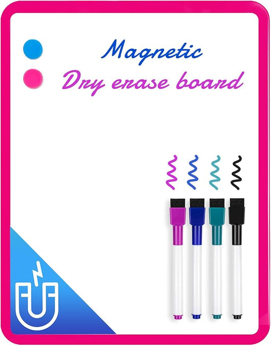 VUSIGN Small White Board Dry Erase, Dark Pink