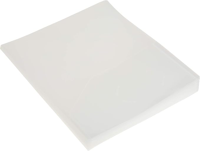 Filexec 2-Pocket Folder, Business Card Die-Cut, Translucent Clear (Pack of 12) (50116-31213)