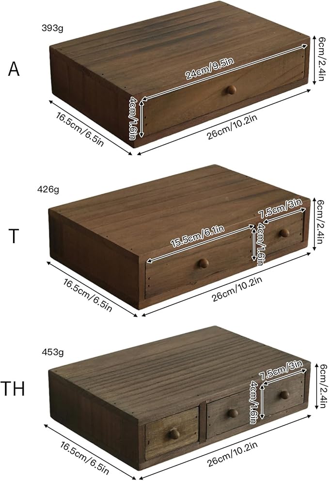 Wooden Desktop Holder with Spacious Compartments Storage Box Perfect for Documents and Craft Supplies Wooden Offices Planner