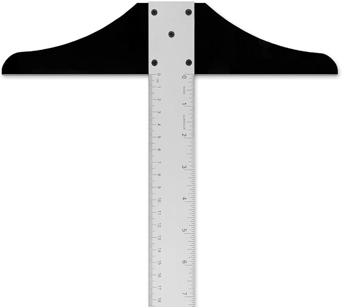 Alumicolor 15-inch Standard Aluminum T-Square for Art Framing & Drafting, Silver