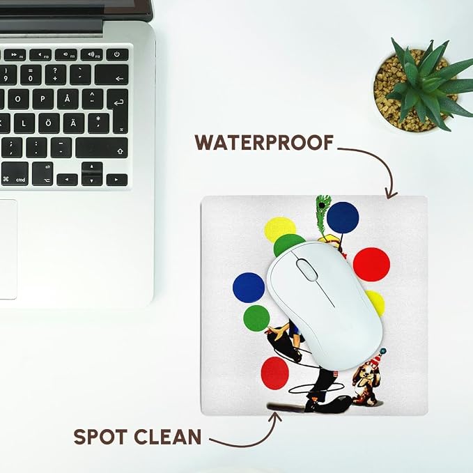 3dRose LLC 8 x 8 x 0.25 Inches Mouse Pad, Fun Clown (mp_1258_1)