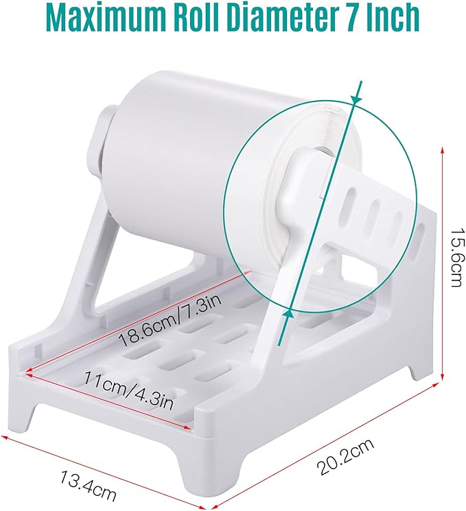 Universal Compatibility Label Holder, Easy to Use Premium Material, Good Helper in Business, Compact Size, Suitable for Rolls and Fanfold Labels, Compatible with Thermal Printer