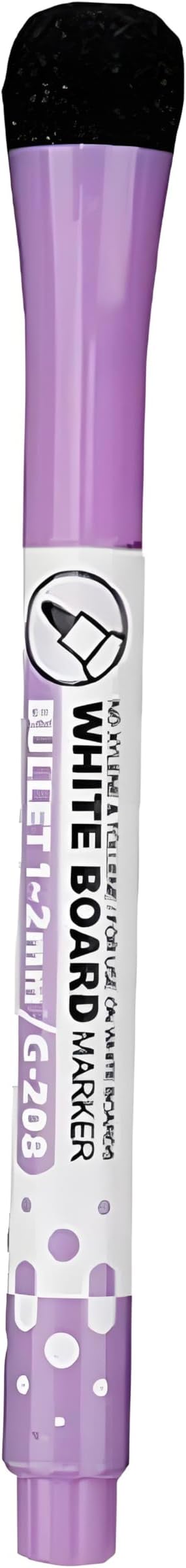 Magnetic Whiteboard Markers With Erase Fine Tip Dry Erase Markers, Magnetic Whiteboard Pen Writing Drawing Erasable Board Marker Office Supplies，Fine Tip, Low Odor White Board Markers Perfect（Purple）