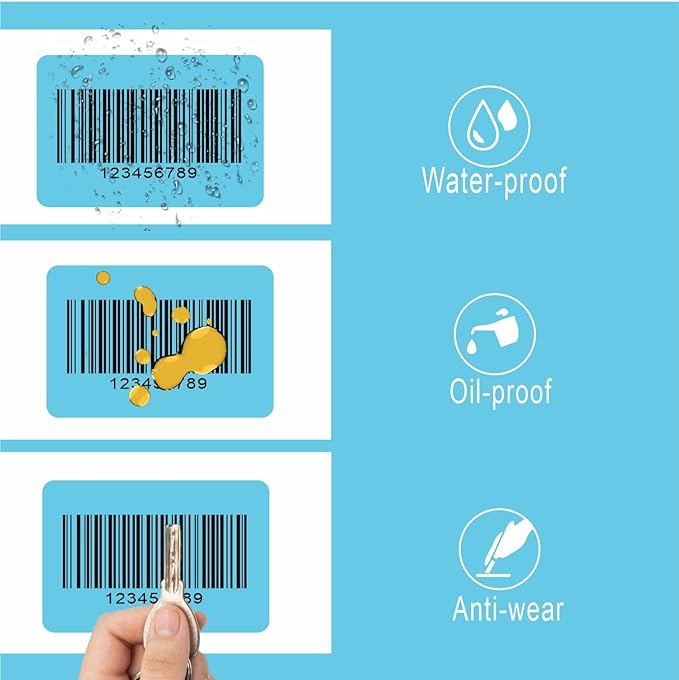 Hybsk 3x2 inch Color Direct Thermal Labels for Shipping, Barcodes, Address, Compatible with Rollo Label Printer & Zebra Desktop Printers (3"x2",Light Blue)