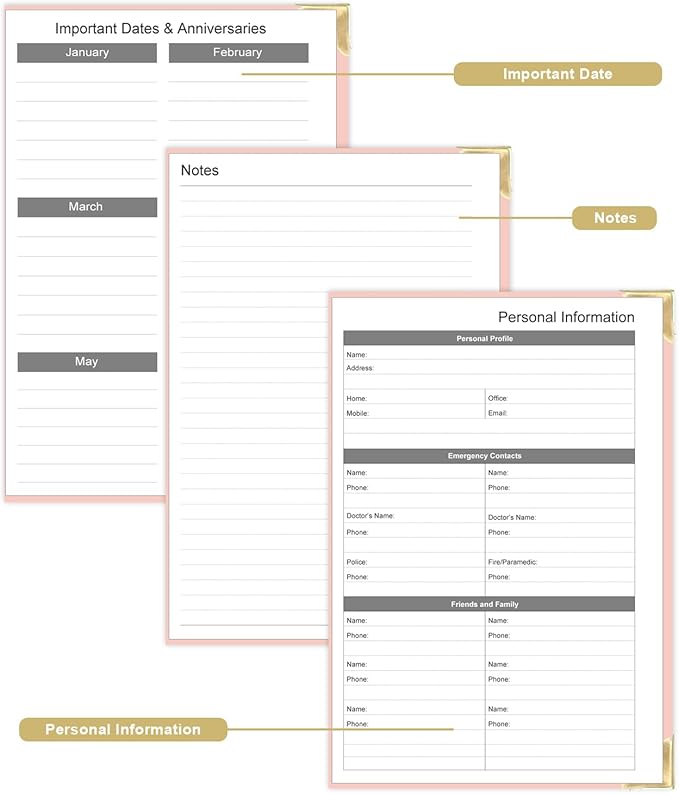 Undated Daily Monthly Planner for 2026 or Anytime - A5 To Do List with Hourly Schedule, Hardcover Spiral Bound Daily Planner to Increase Focus, Stylish School/Office Supplies, 5.8" x 8.5", Pink