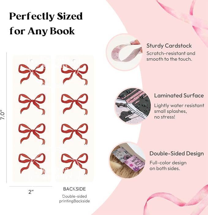 KACIOLA STUDIO 100PCS Bookmarks for Women, Sassy Theme Paper Bookmarks Bulk 6" x 2" Cute Book Marks for Reading Booklovers Students Schools Gifts (Sassy)