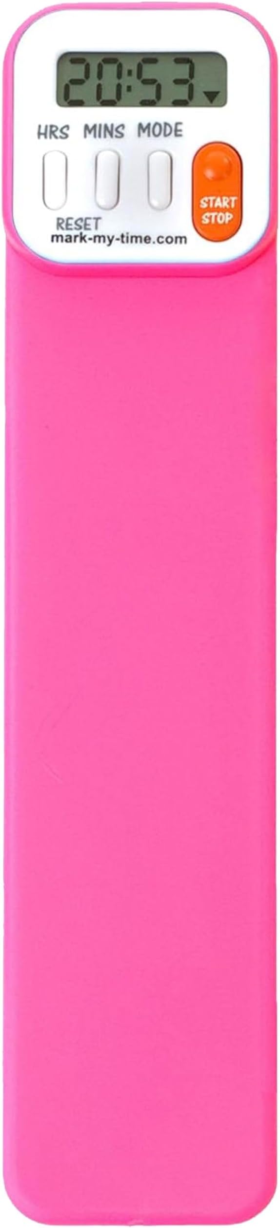 Mark My Time Reading Timer and Bookmark for Kids, Bookmarks and Reading Incentives, Great Christmas Gift & Stocking Stuffer for Book Lovers - Hot Pink