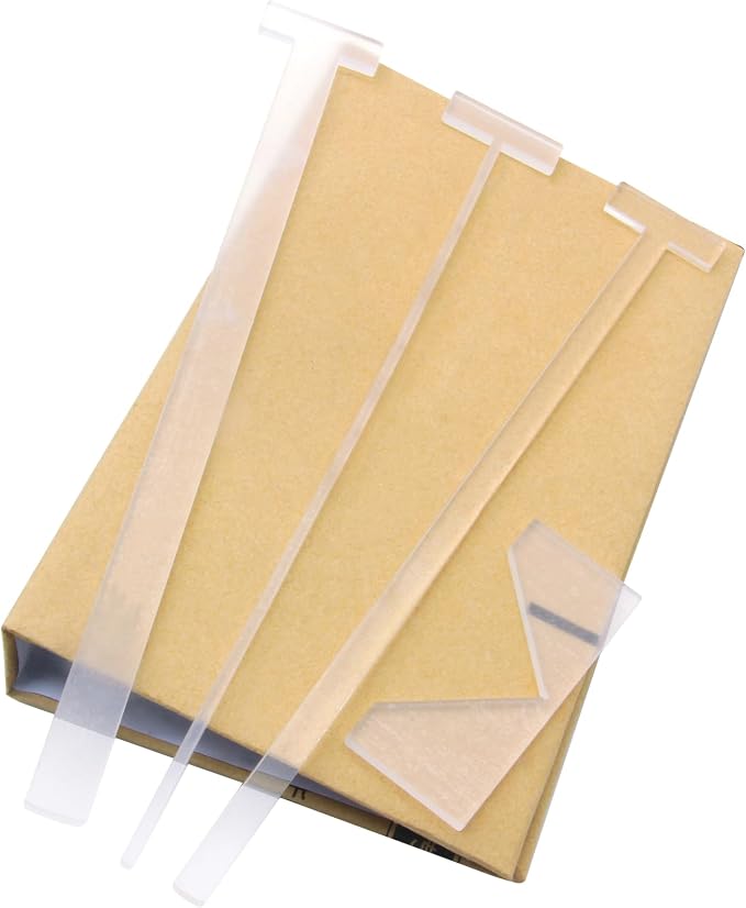 KIBEH 4 Pack Book Cover Guide, Transparent Acrylic Book Binding Kits, Bookbinding Cover Tool for Album, Journal, Planner, Making Book Covers