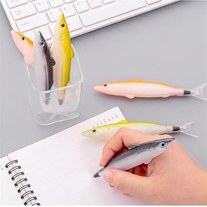 1Pc Random Color Cute Marine Series Ballpoint Pen, Fish Styling Pens and Refills, Writing and Correction Supplies,Pen Black Ballpoint Pens,Office and School Supplies