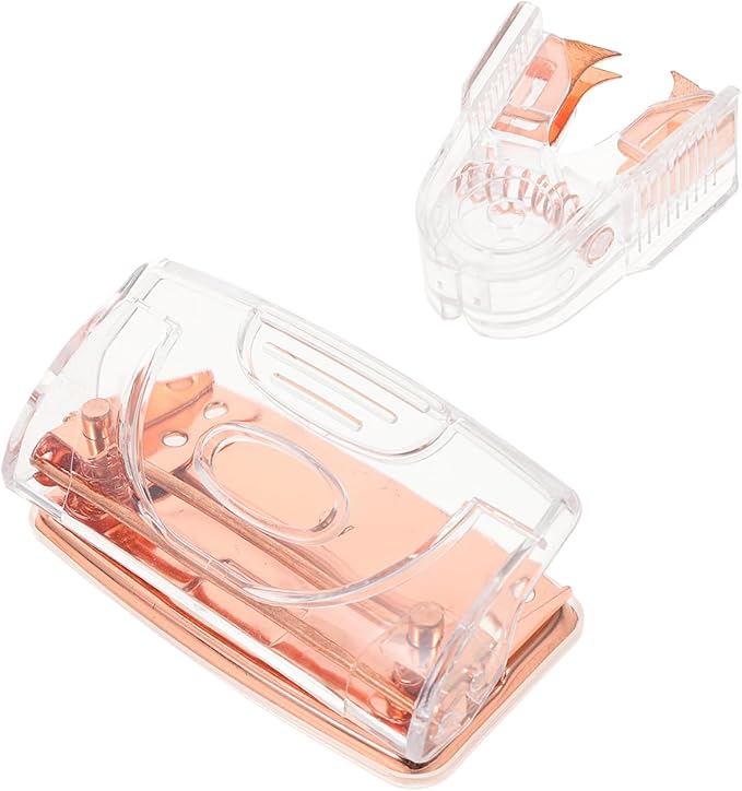 1Set Transparent Staple Remover Hole Puncher Ergonomic Office Tools for Efficient Alignment and Secure Stapling Versatile Supplies for Workspaces