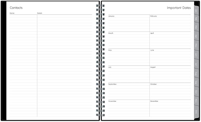 Blue Sky 2027 Weekly and Monthly Planner Calendar, Includes January 2027 - December 2027, 7" x 9", Flexible Cover, Wirebound, Laminated Tabs, Enterprise