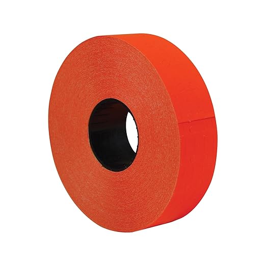 One-Line Pricemarker Labels, Red, 2,500 Labels/Roll