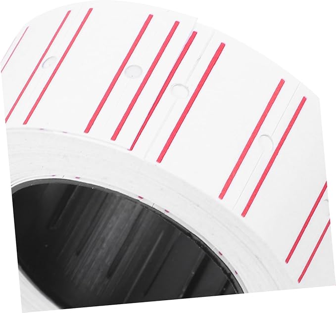10 Rolls Prices Machine Labels Paper, White Pricemarker Label Stickers Sticky Prices Tag White Pricegun Labels Writable Prices Tags of Prices Tag Machines