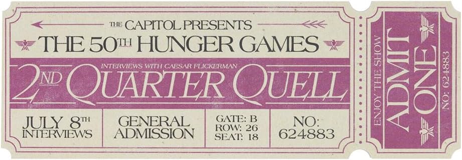 The Hunger Games: Enjoy The Show Bookmark (Officially Licensed) with Tassel - Gifts for Book Lovers