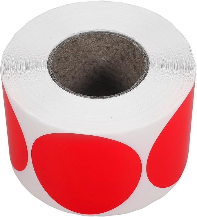 Lurrose 1roll Printable Thermal Label Stickers Self-Adhesive for Inventory Organization and to Write Scan and Use