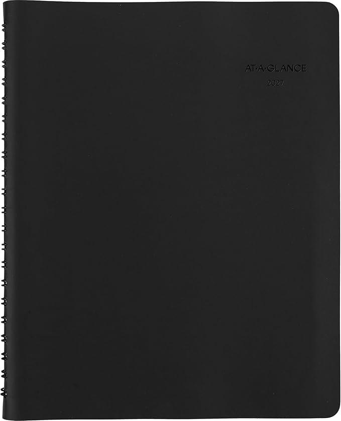 AT-A-GLANCE 2027 Appointment Book Planner, Weekly, 8" x 11", The Action Planner, Black (70EP010527)