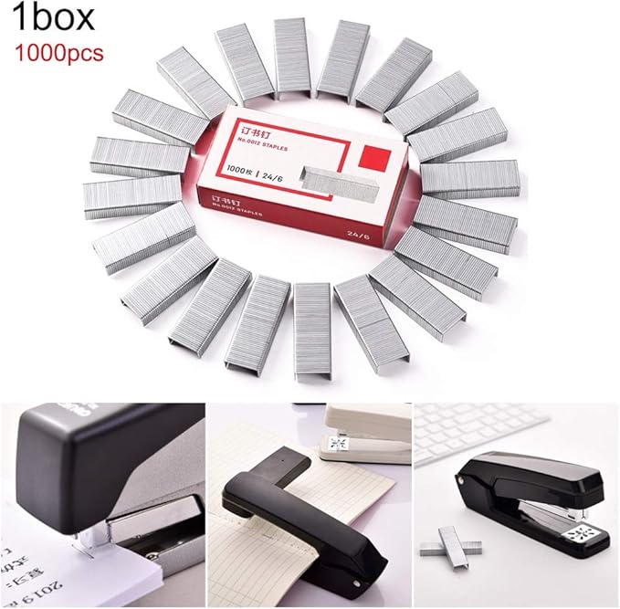 360 Degree Rotating Stapler School Desktop Stapler Portable Standard Staplers for Paper Binding School Office Accessories(D)