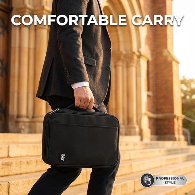 Mr. Pen- Bible Case, Bible Bag, Black, Bible Covers, Bible Holder, Bible Bags Canva, Study Bible Case, Bible Cases, Bible Covers for Bible Study, Covers for Bible, Bible Book