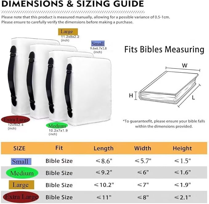 Large Bible Cover Case for Women Men American Flag Wolf Bald Eagle Print PU Leather Bible Case with Bookmark Church Bag Book Carrying Case Bible Cover for Women Men Bible Case for Men Women