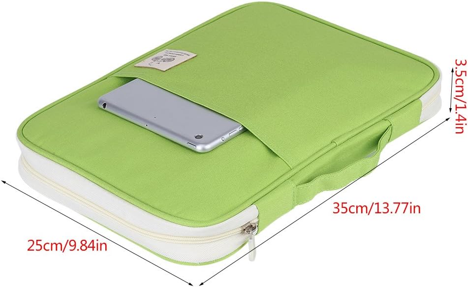 A4 Document Bag File Folder, Multifunctional A4 Document Bags Portfolio Organizer Waterproof Travel Pouch Zippered Case
