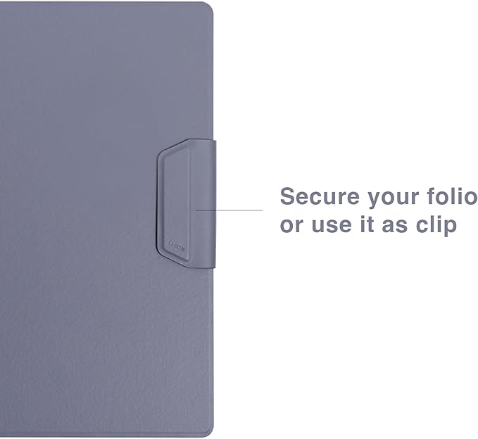 LHiDS Creative Magnetic Business Portfolio Lite Resume Padfolio Organizer with Clipboard, Paper Clip, Writing Pad, Pen/Card Holder, Magnetic Closure for Work, School and More (Apricot, A4/Letter)