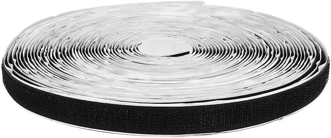 1roll Self-Adhesive Hook and Tape Heavy Duty Versatile Adhesive Strips for Use Material Easy to Apply and Remove for Crafting and Organization