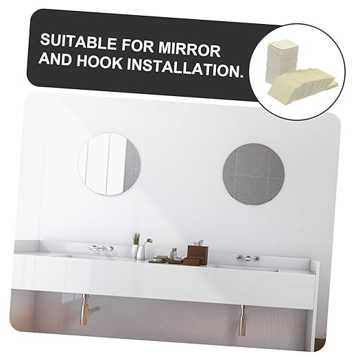 Healifty 100pcs Heavy Duty Double Sided Tape Adhesive Dots for Walls Mirrors Strong