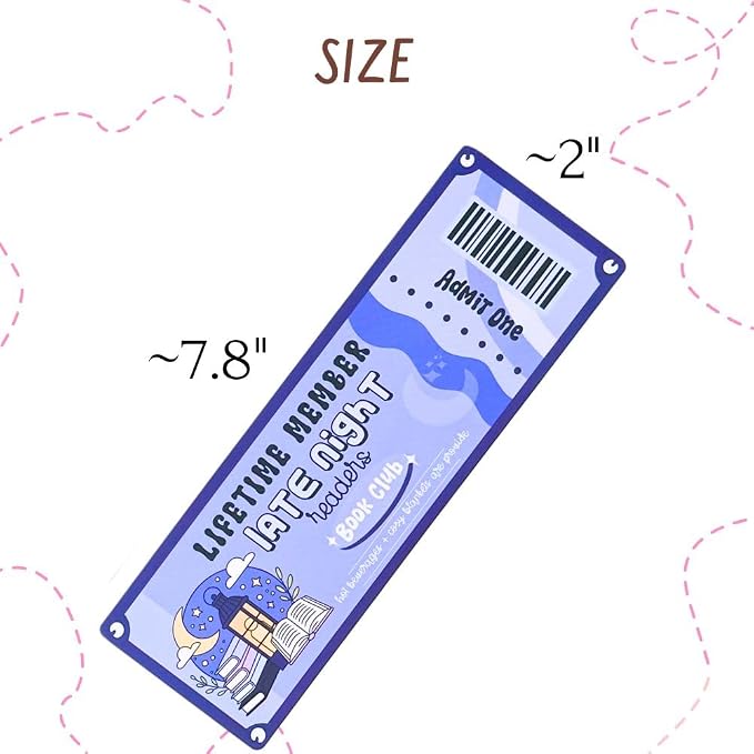 Book Club Bookmarks 30PC Bulk Set - Cute & Cool Bookmarks for Women Fun Markers for Reading Stylish Accessories, Funny & Girly Bookish Items Perfect for Teachers, Book Lovers and Readers