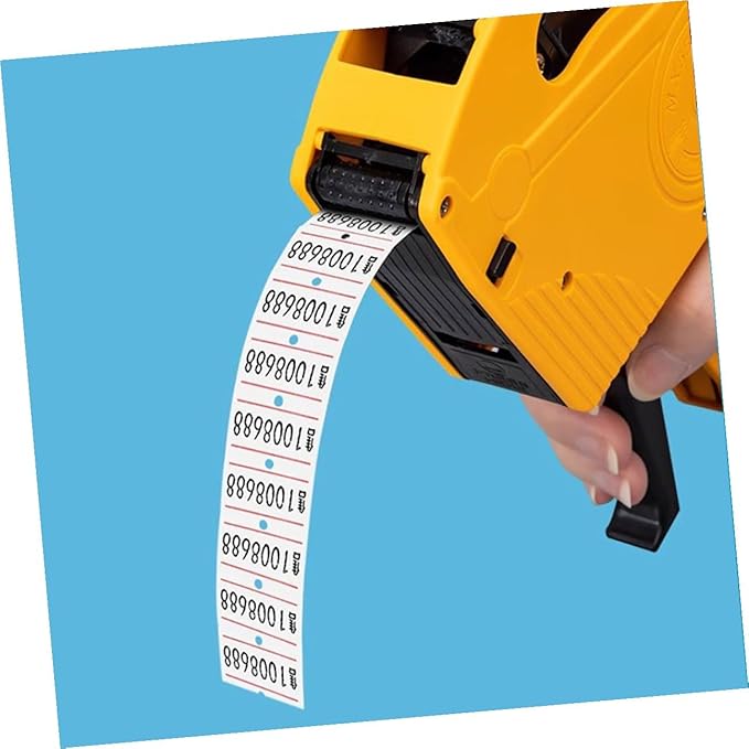 Pricing Labels Stickers for Price Guns, 10 Rolls with 4000 Removable White Adhesive Tags, Blank Pricing Tool for Retail Stores and Supermarket Price Marking