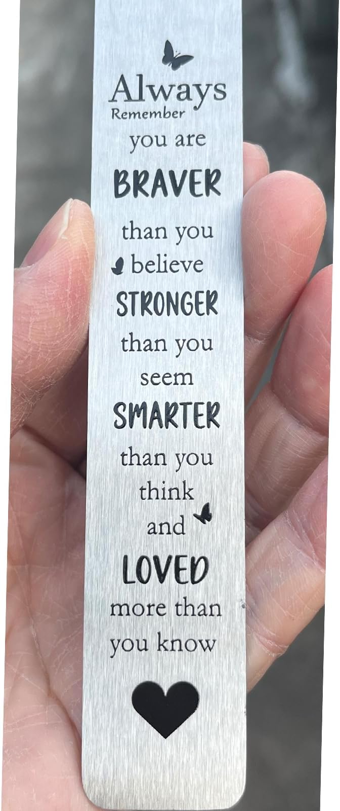 Bible Bookmarks Book Markers, Metal Christian Bookmark Gift Accessories (Always Remember You are Brave)