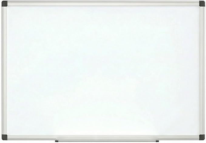 Magnetic Dry Erase Board 36 x 24 Inches - Wall Mounted Whiteboard with Aluminum Frame, Pen Tray & Accessories - Ghost-Free White Board for Home Office, School, and Organization