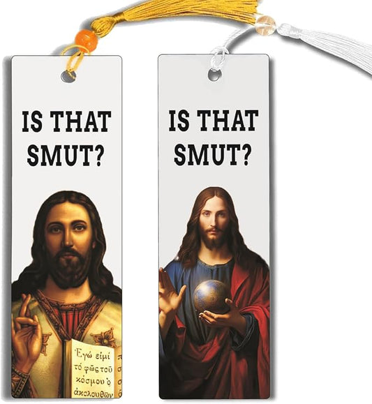 2 Pack Funny Gift Female Bookmark Male Bookfriend BFF Sisters Christian Bookmark Colleague Birthday Adult Christmas Gift Teenager Boy Girl Funny Easter Gift for Him She(Yellow&White-A)