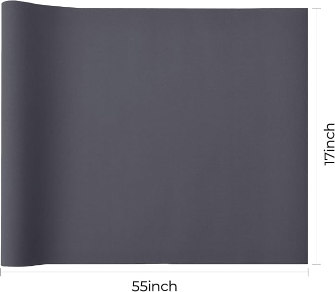 Blue Grey Fabric Book Cover - 17x55", Paper Backed, Binding Cloth for Book Binding, Bookbinding Supplies