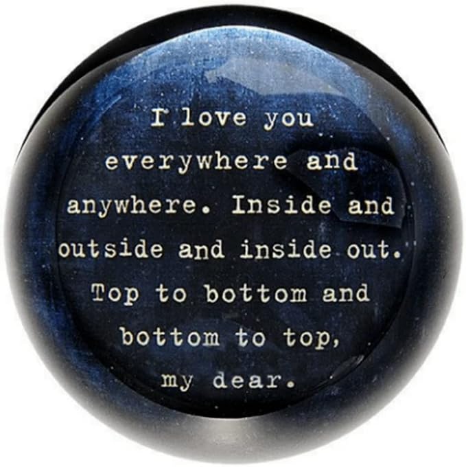 Sugarboo & Co. I Love You Everywhere Paperweight - 4"x4"