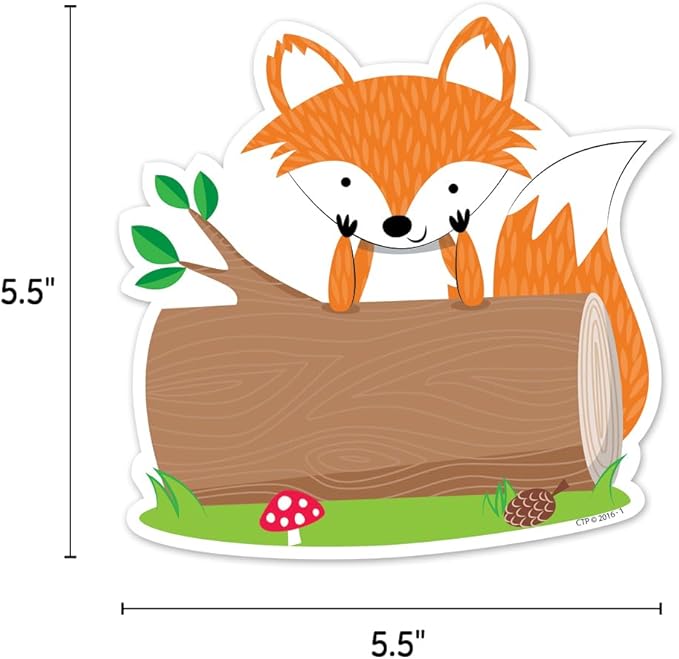 CTP Woodland Friends 6" Designer Cut-Outs, Bulletin Board Décor, Set of 36, 6” Each (Creative Teaching Press 6099)