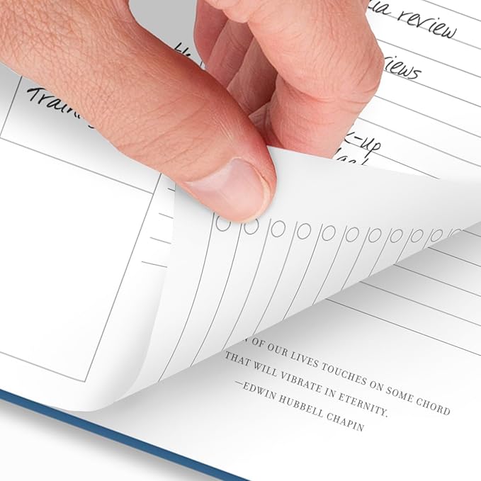 AT-A-GLANCE 2025 Planner, Weekly & Monthly, 8-1/2" x 11", Large, Harmony, Denim (1099-905-20-25)
